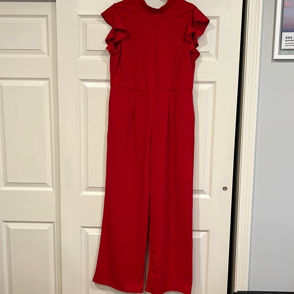 Francesca’s Red Jumpsuit - Picture 1 of 5